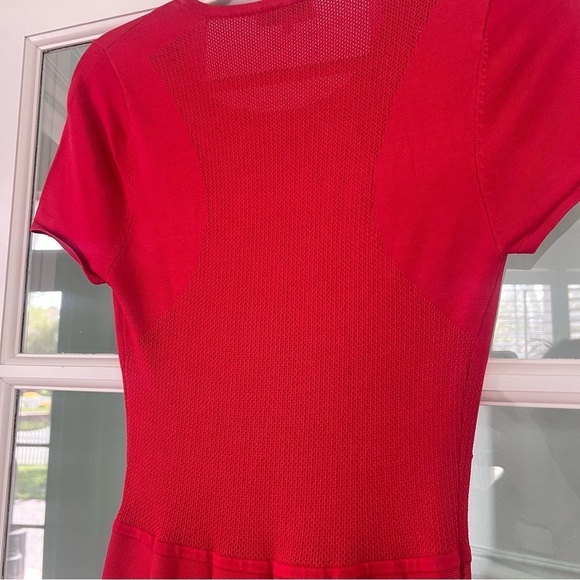 Parker Red Trace Knit Dress | S - Picture 8 of 9